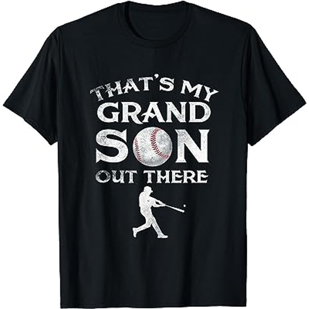 That's My Grandson Out There Baseball T-shirt Papa Tee Mimi.jpg