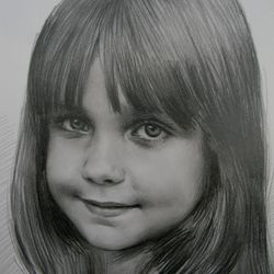 Pencil portrait drawing from photo, Customized Child Portrait, Handmade Personalized Gift