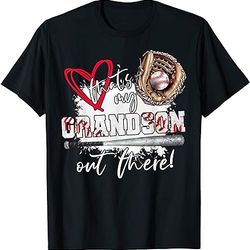 baseball grandma that's my grandson out there game day t-shirt