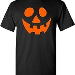 smile pumpkin emoticon graphic costume funny halloween t-shirt