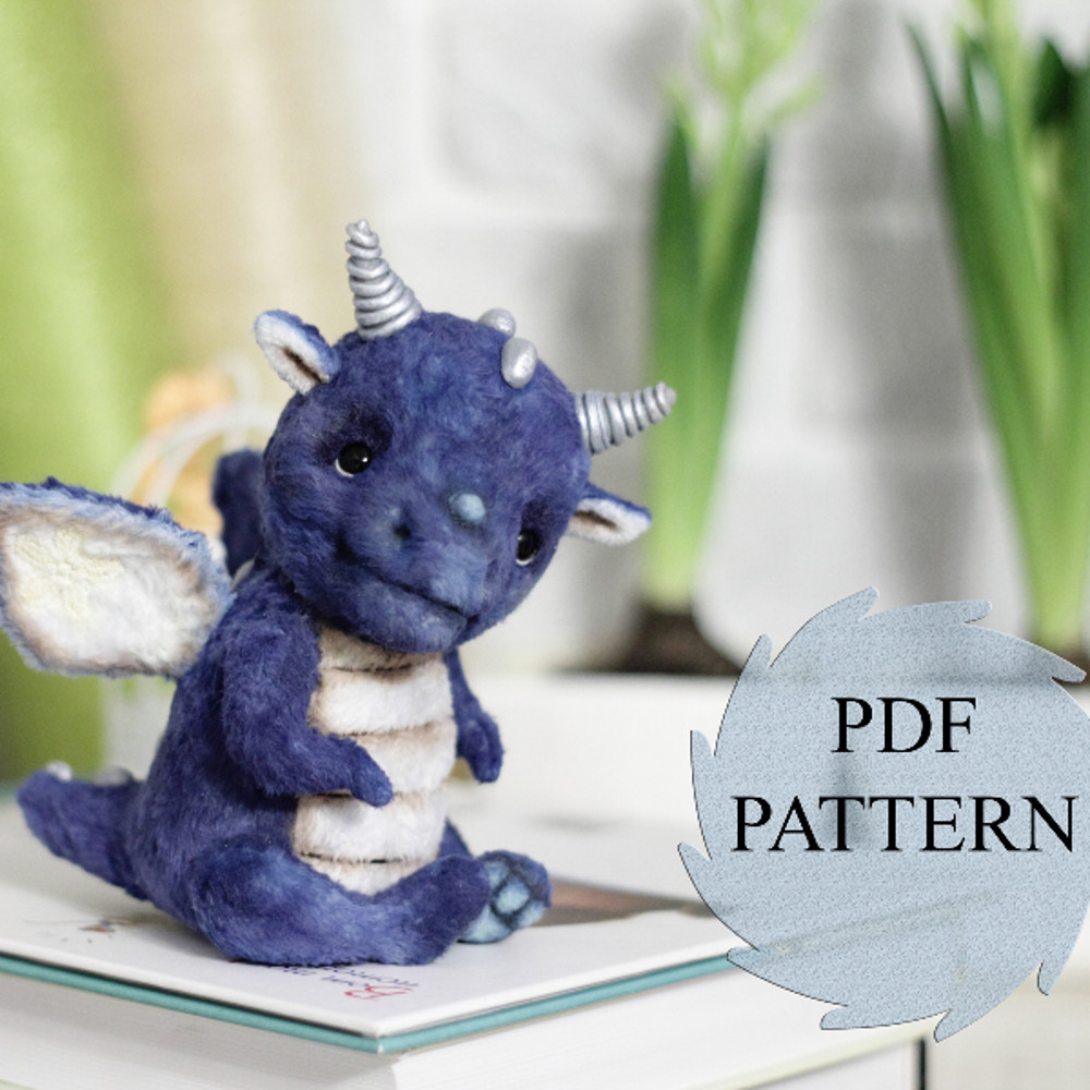Pattern Dragon Teddy, sewing plush toy dragon