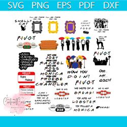 vintage friends svg friends tv show svg bundle