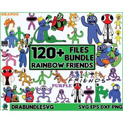 120 rainbow friends svg, rainbow friends svg, rainbow friends png, cutting file, roblox cut file, cricut, plotter, trans