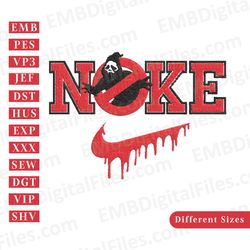 dangerous halloween nike embroidery files
