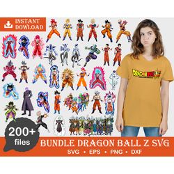 200 goku svg, dragonball z svg, goku cricut, goku png, goku saiyan svg, vector, dragonball png, super, bundle, goku silh