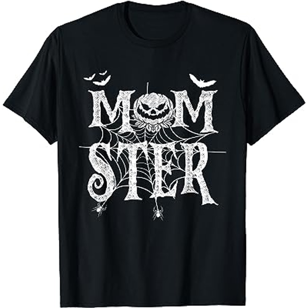Momster Funy Halloween Shirt for Mom Monster Pumpkin Mommy T-Shirt.jpg