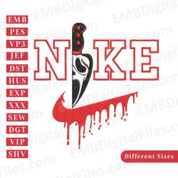ghost knife halloween nike embroidery files
