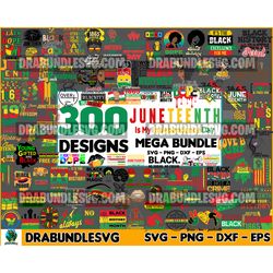 300 file juneteenth bundle black history svg 1865 vibes afro black girl melanin woman live matter african american svg f
