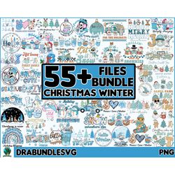 55 retro christmas png, christmas groovy png, blue christmas png, christmas icons png, png for shirt, png file for subli