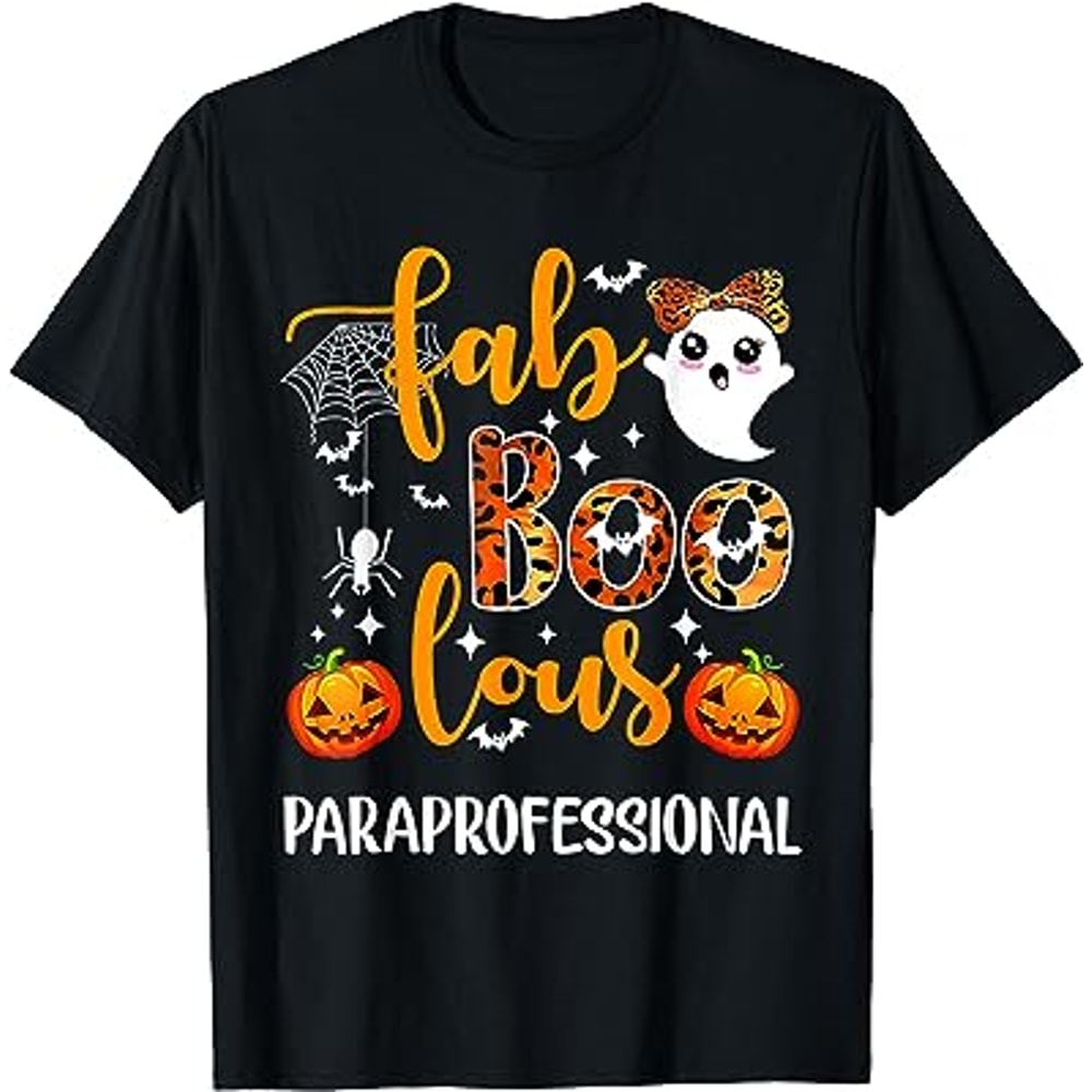 Faboolous Paraprofessional Funny Para Squad Happy Halloween T-Shirt.jpg