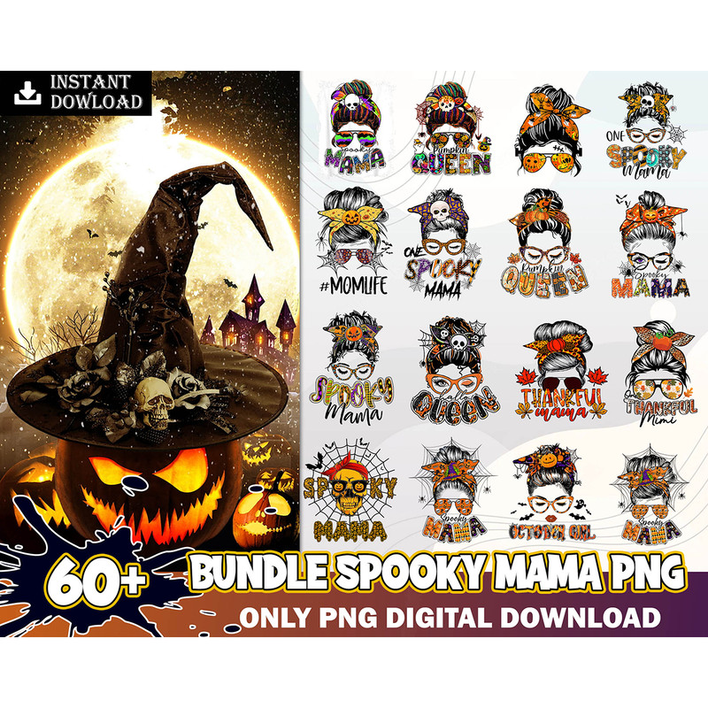 60 Spooky Mama PNG Horror Halloween ,Halloween Horror Movies Characters Bundle PNG Printable, Png Files For Sublimation Designs Digital Download.jpg