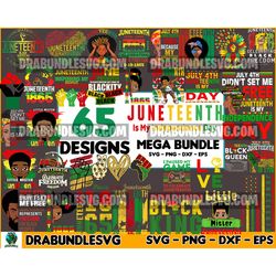 65 file juneteenth bundle black history svg 1865 vibes afro black girl melanin woman live matter african american svg fi