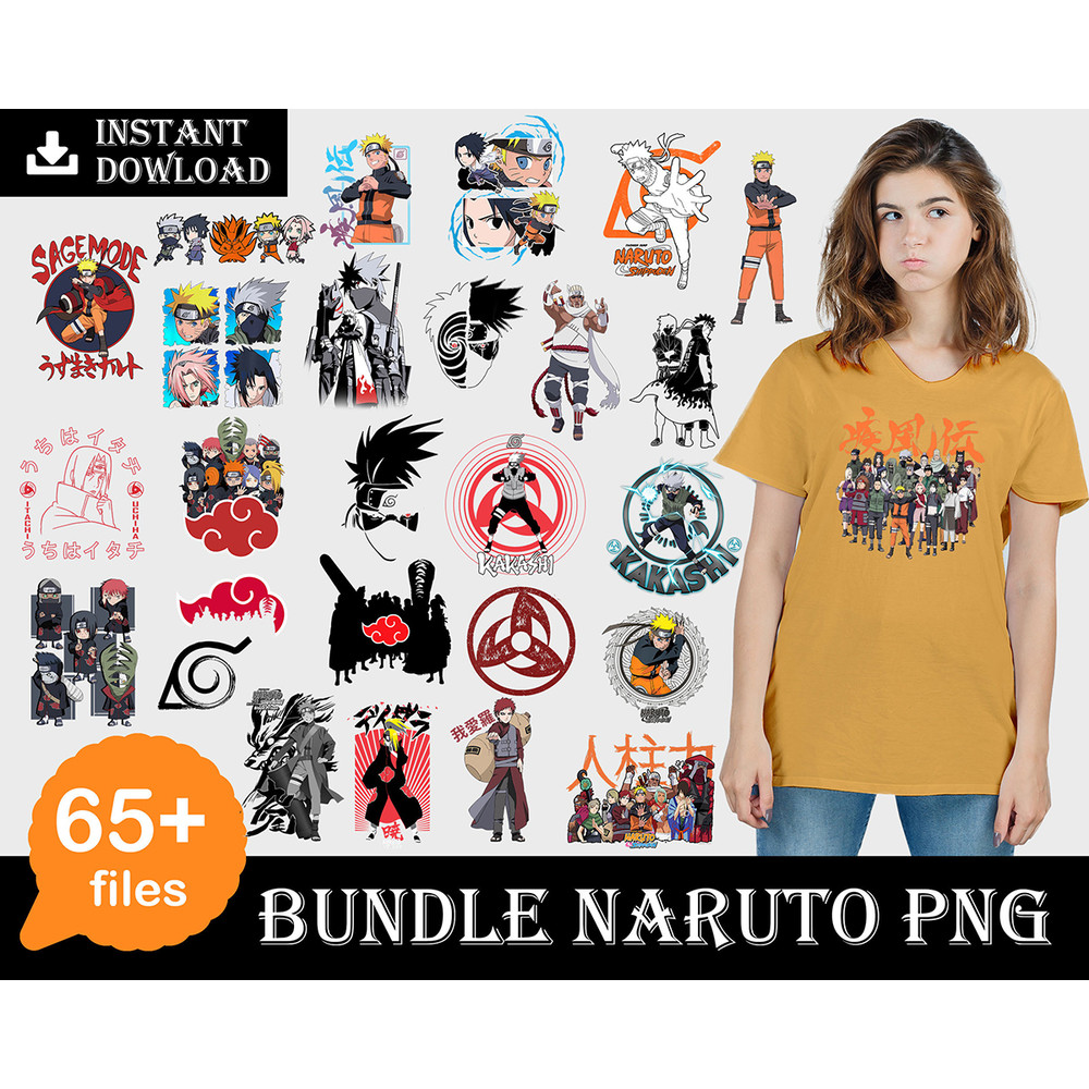 65 Naruto Png Bundles, Svgs, Svg Fonts, Silhouette art Digital Dowload.jpg