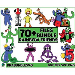 70 rainbow friends svg, rainbow friends svg, rainbow friends png, cutting file, roblox cut file, cricut, plotter, transf