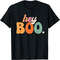 Groovy Ghost Halloween Pumpkin Face Hey Boo Trendy Halloween T-Shirt.jpg