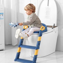 Infant Folding Potty Training Seat Urinal Backrest Chair With Adjustable Step Stool Ladder Safe Toilet Chair For Baby