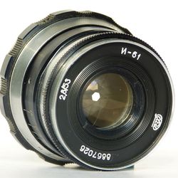 Industar-61 I-61 2.8/53 M39 mount USSR lens for rangefinder FED