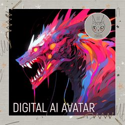 dragon avatar art, digital ai art, monster dragon, illustration midjourney, bright color palette, avatar game, picture