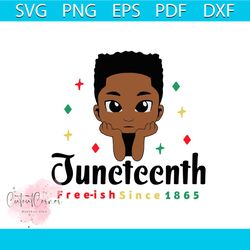 vintage juneteenth freeish since 1865 svg graphic design file