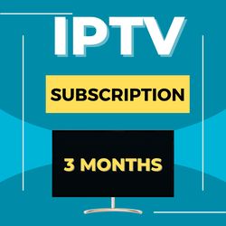 Iptv Subscription 3 Months Live TV 19K Channels