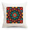 geometric style cross stitch pattern pillow