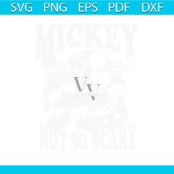 vintage mickey not so scary svg disney skeleton svg file