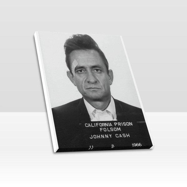 Johnny Cash Mugshot Frame Canvas Print.png