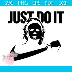 just do it michael myers svg nike logo svg download