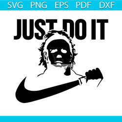 just do it michael myers svg nike logo svg download