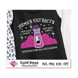 yzma's extracts shirt svg, mickey halloween party svg, llama potion svg, emperor's new groove svg, png shirt, halloween