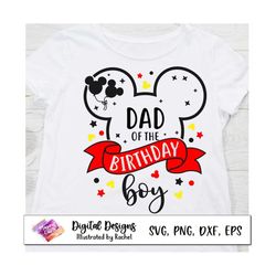 dad of the birthday boy, mickey birthday party, mickey birthday matching shirts, family birthday shirts, birthday squad,