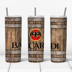 bacardi png, 20 oz skinny tumbler sublimation design, straight & tapered tumbler wrap, instant digital download