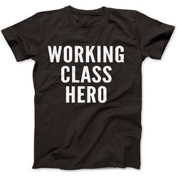new working class hero as worn by john lennon t-shirt gift work