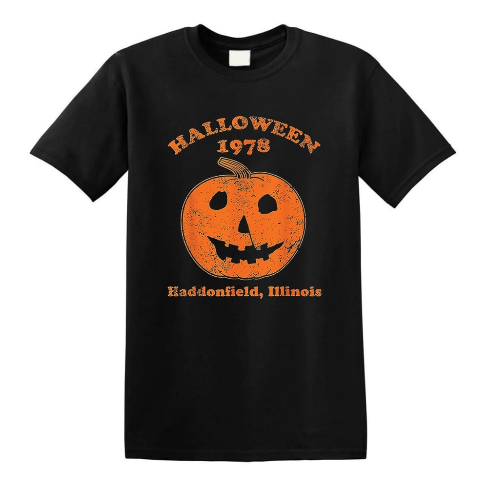 Halloween 1978 Holiday Spooky Gift Myers Pumpkin Haddonfield T-Shirt.jpg