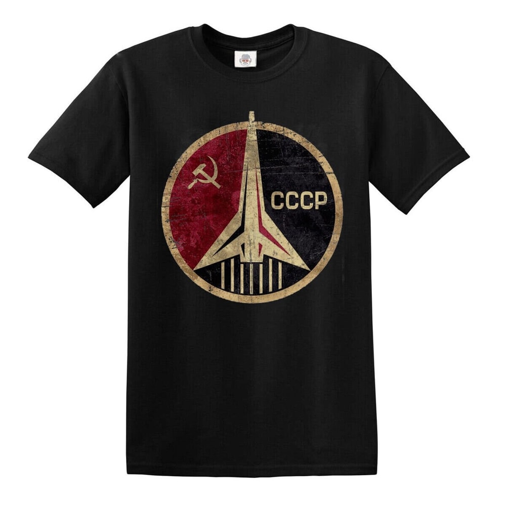 CCCP Russian Soviet USSR T-Shirt Hammer And Sickle Mens Ladies Tshirt Top.jpg