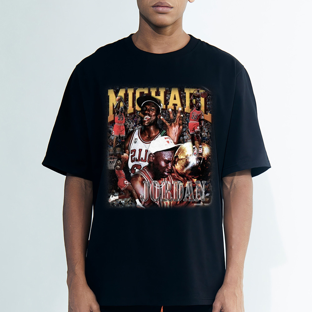 Michael Jordan Shirt, Retro American Basketball Bootleg Style T-Shirt, Michael Jordan Graphic Tee, Michael Jordan Overszied t Shirt - 1.jpg