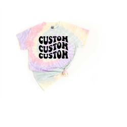 bachelorette custom wavy tie dye party shirts, dazed and engaged, gift, graphic t-shirt,retro graphic tee,bridal party s