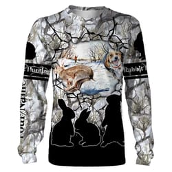 beagle rabbit hunting custom name 3d full printing sweatshirt, hoodie, t-shirt &8211 best hunting shirt for rabbit hunte