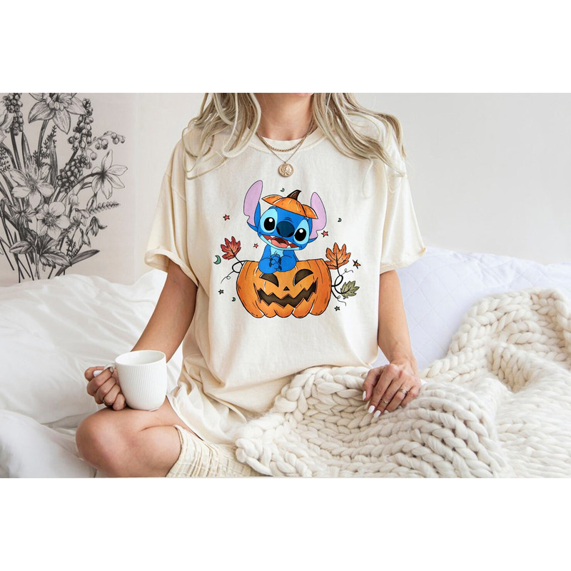 Cute Stitch Pumpkin PNG, Halloween Pumpkin PNG, Halloween Costume, Halloween Party, File Digital, Download PNG Digital Download - 1.jpg