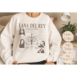 lana del rey vintage sweatshirt, lana del rey graphic sweatshirt, lana del rey vintage tee, lana del rey concert shirt