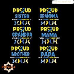 Proud Sister Grandma Grandpa Mama Brother Papa Bundle Svg, Family Svg, Proud Svg, Sister Svg, Grandma Svg, Grandpa Svg,