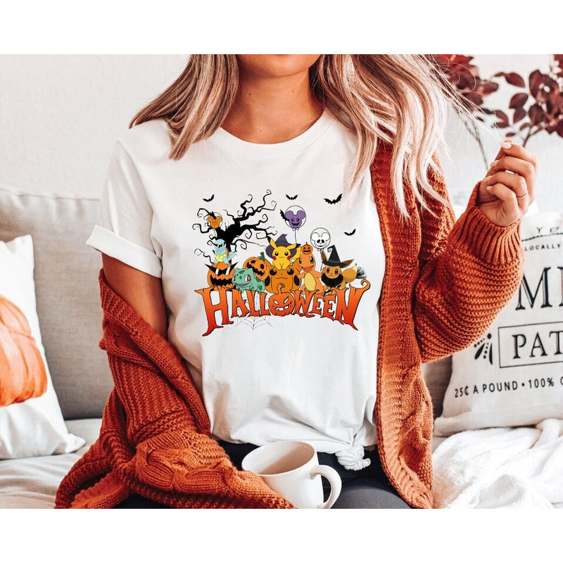 Halloween Anime PNG, Halloween Mickey Balloon, Halloween Pikachu PNG, Halloween Eevee, Sublimation Design, File Digital Download PNG - 1.jpg