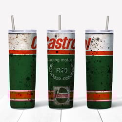 castrol png, 20 oz skinny tumbler sublimation design, straight & tapered tumbler wrap, instant digital download