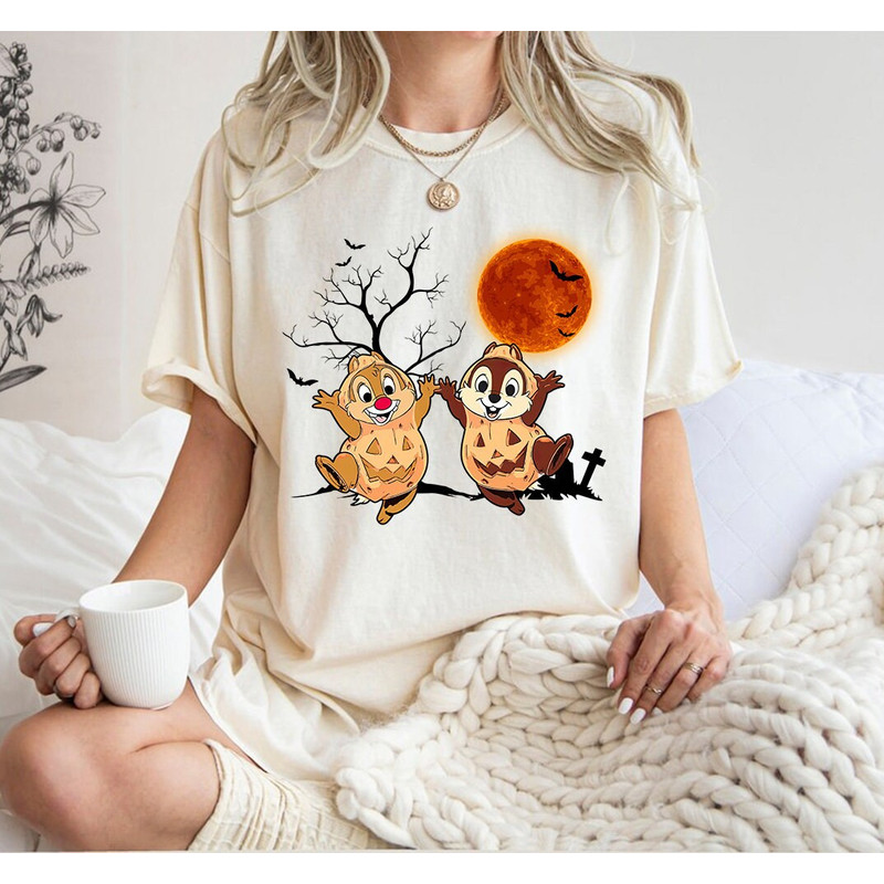 Halloween Pumpkin Chip And Dale PNG, Double Trouble PNG, Halloween Costume, Halloween Party, File Digital, Download PNG Digital Download - 1.jpg