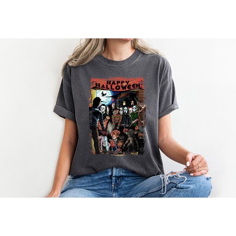 Happy Halloween Horror Characters PNG, Funny Halloween Movies, Top Horror Killers, File Digital, Download PNG, Digital Download - 1.jpg