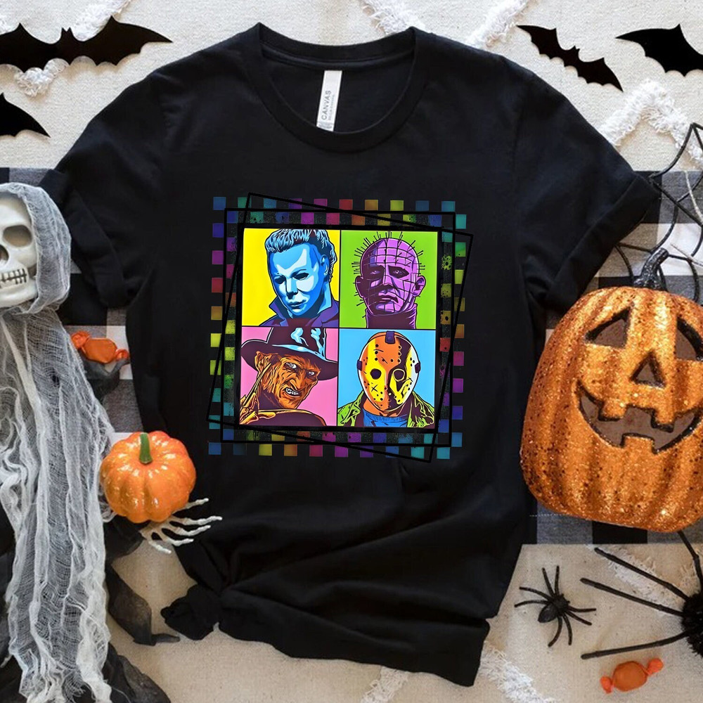 Horror Characters Colorful PNG, Halloween Movies, Top Horror Killers, Friends Horror Halloween, File Digital, Download PNG, Digital Download - 1.jpg