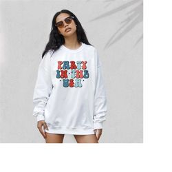 retro fourth of july sweatshirt, party in the usa, 4th of july sweater, america pullover, womens sweatshirt, independenc