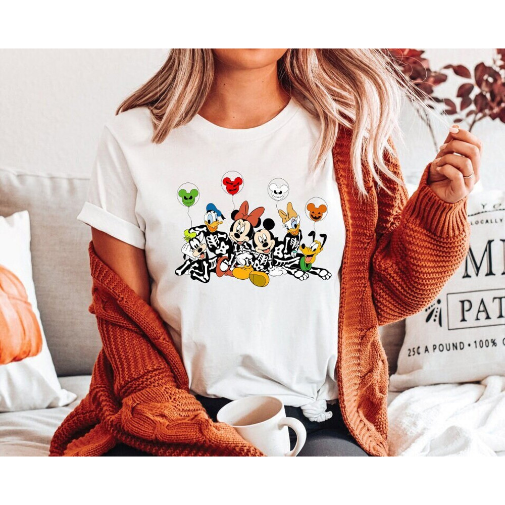 Mickey and Friends Skeleton PNG, Halloween Costume, Halloween Party, Mickey Balloon Halloween,File Digital, Download PNG, Digital Download - 1.jpg