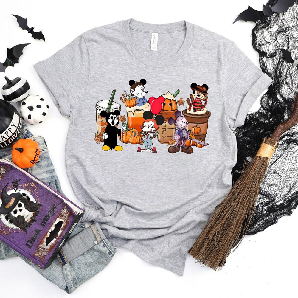 Mouse and Friends Coffee Png, Horror Coffee Png, Horror Mouse Coffee, Magic Castle, Halloween Coffee Png File Digital, Download PNG - 1.jpg