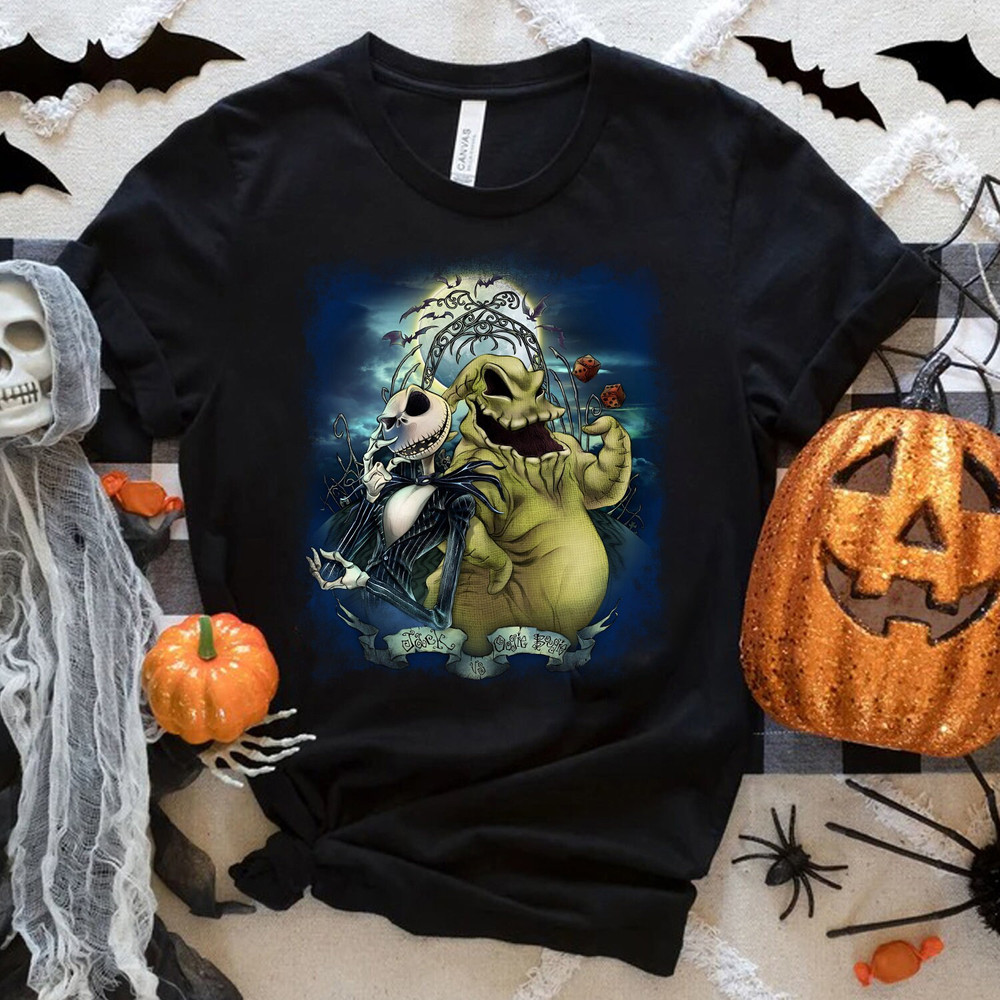 Oogie Boogie And Jack Skellington PNG, Nightmare Before Christmas Characters Png, File Digital, Download PNG, Sublimation Design - 1.jpg